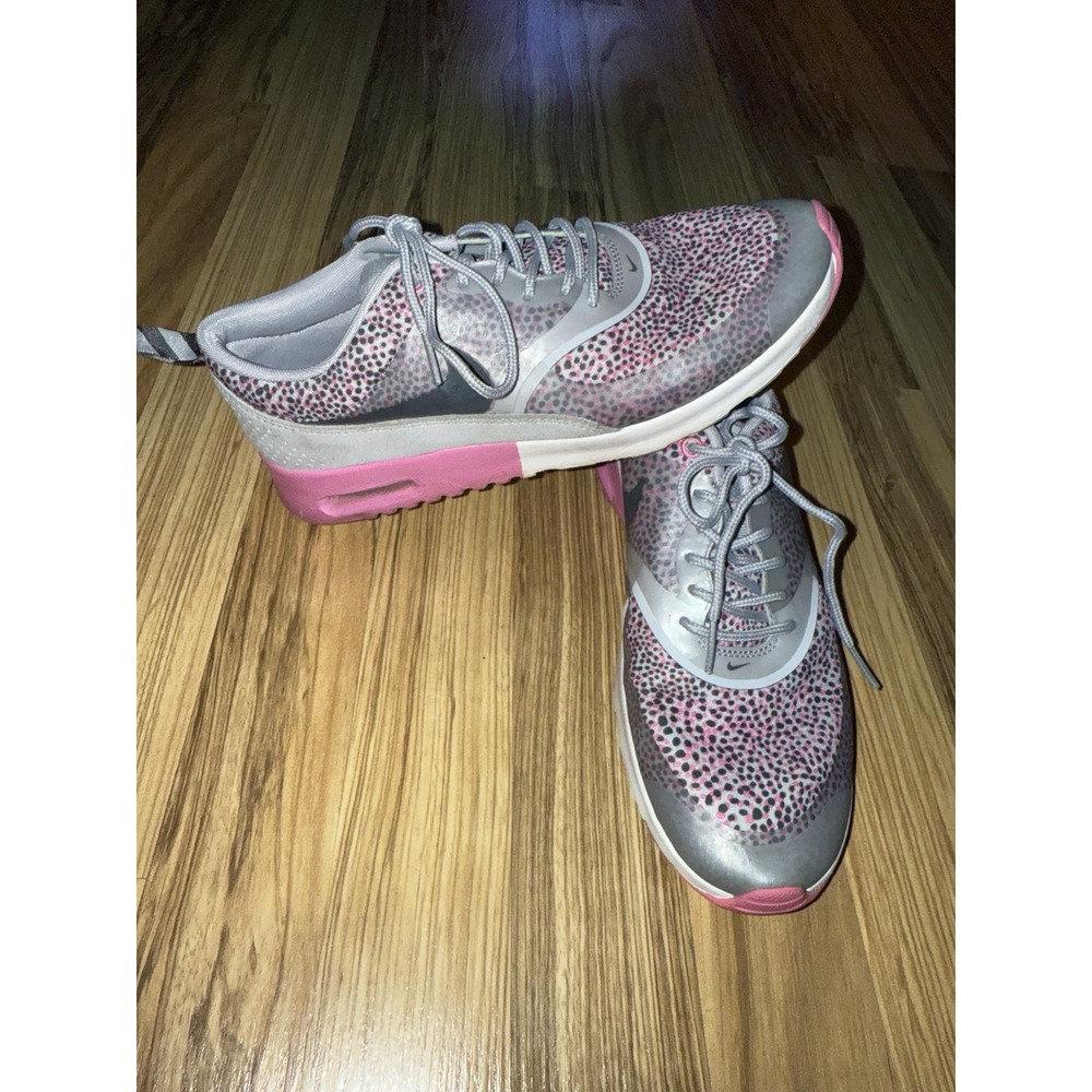 Nike Women‎ Air Max Thea Gray Pink Running Training Shoes 599408-005 Sz 8.5